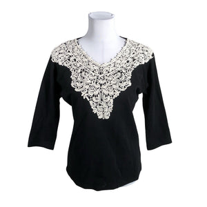 Unisex Lumoan - Trikotaažist pluus, suurus 36 - Must (1)