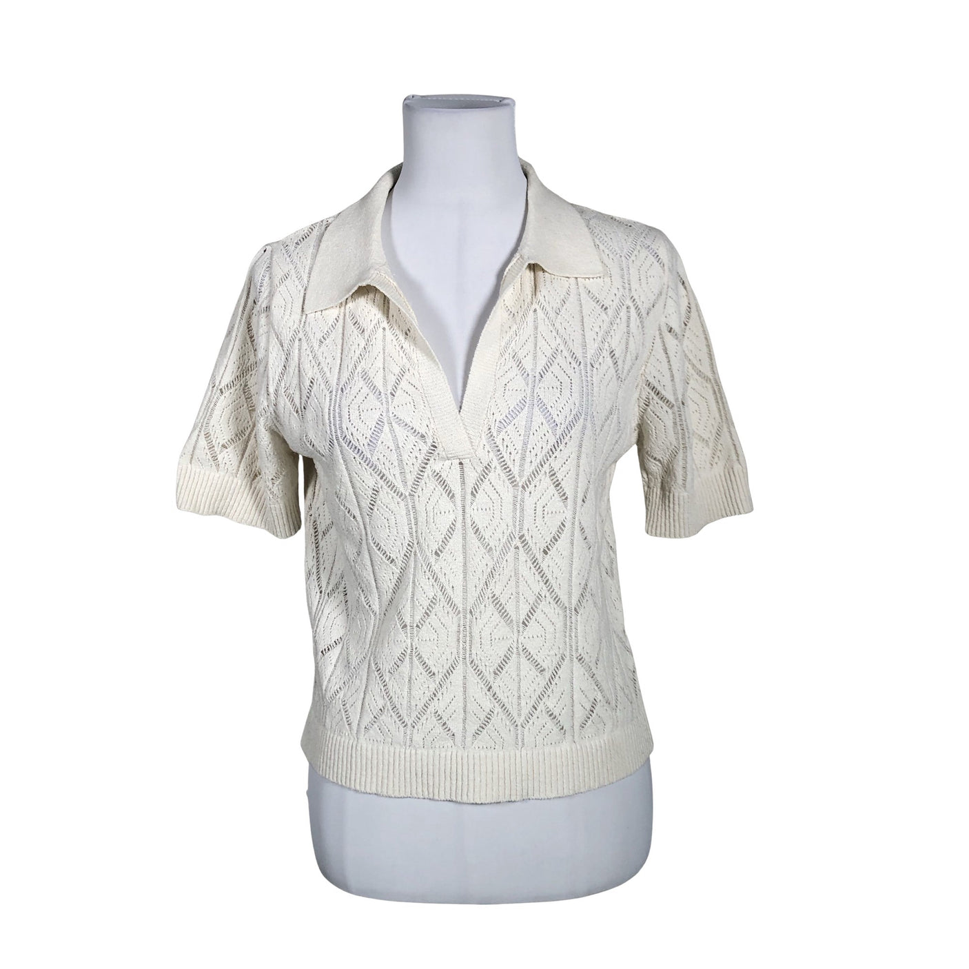 Unisex Lindex - T-särk, suurus 38 - Looduslik valge (1)
