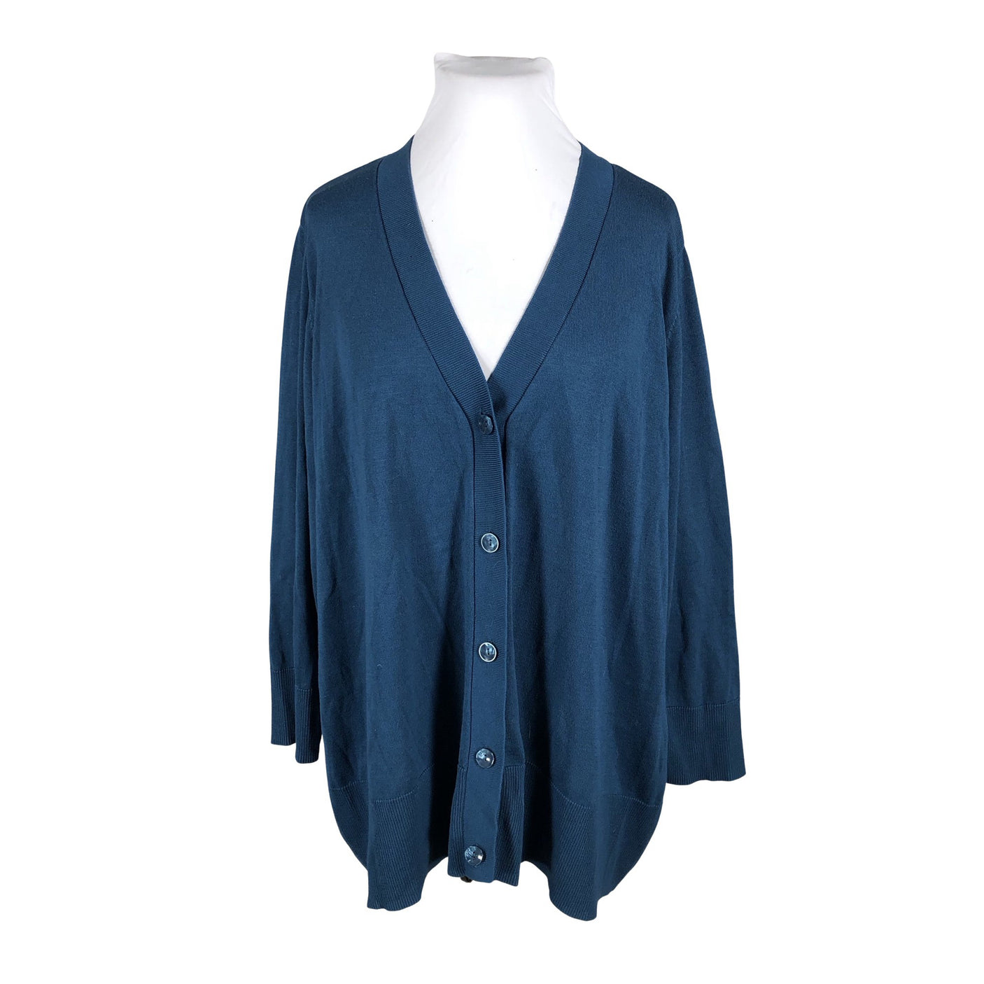 Unisex Ulla Popken - Kardigan, suurus 58 - Sinine (2)