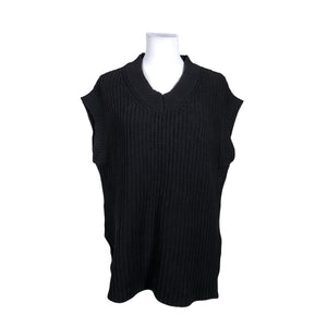 Unisex Lindex - Kootud vest, suurus 36 - Must (1)