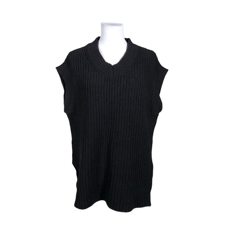 Unisex Lindex - Kootud vest, suurus 36 - Must ()