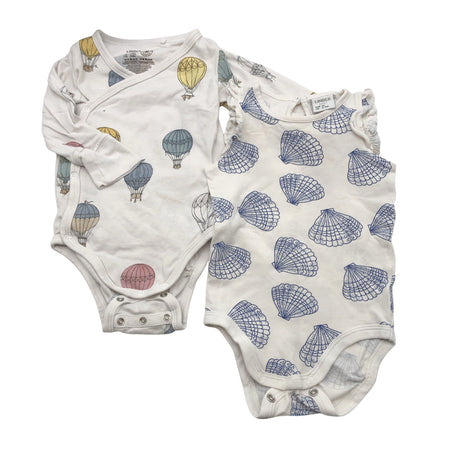 Unisex Lindex - Bodi, suurus 56 - 62 - Valge (2)
