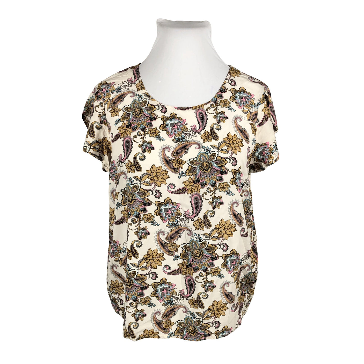 Unisex Soyaconcept - Lühikeste käistega pluus, suurus 42 - Looduslik valge (2)