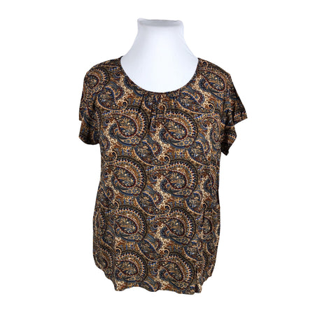 Unisex Soyaconcept - Lühikeste käistega pluus, suurus 42 - Pruun (2)