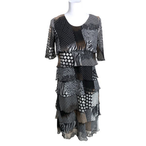 Unisex Signature - Õhuke kleit, suurus 38 - Must (1)