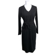 Unisex Na-KD - Trikotaažist kleit, suurus 34 - Must ()