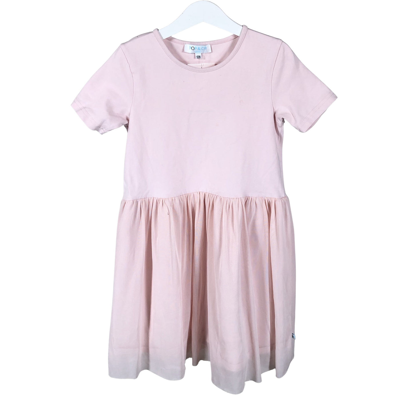 Unisex Pop & Co Helsinki - Trikotaažist kleit, suurus 122 - 128 - Heleroosa (1)
