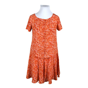Unisex Peter Hahn - Lühikeste käistega pluus, suurus 40 - Oranž (1)