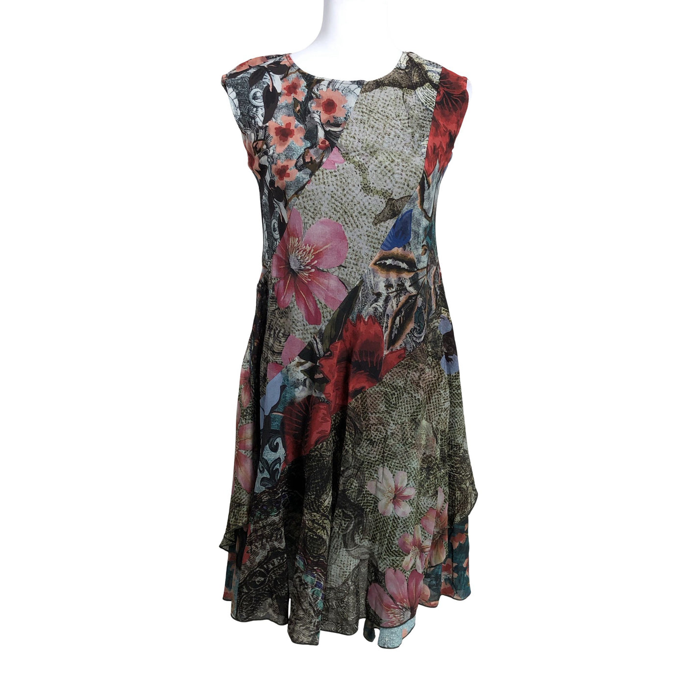 Unisex Desigual - Trikotaažist kleit, suurus 40 - Roheline (1)