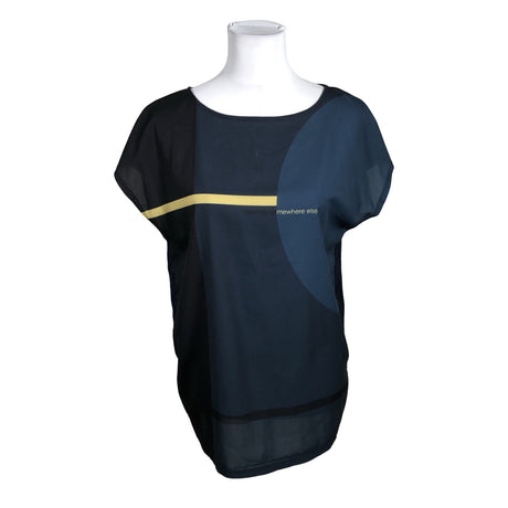 Unisex Opus - Lühikeste käistega pluus, suurus 40 - Sinine ()