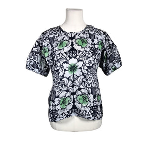Unisex Marimekko - Lühikeste käistega pluus, suurus 36 - Sinine (1)