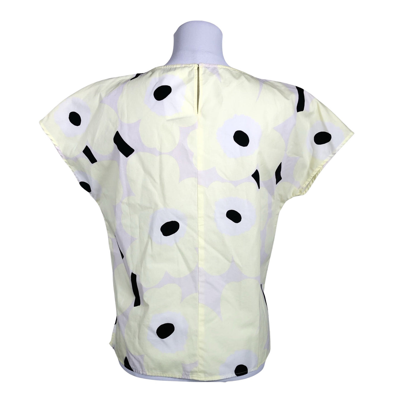 Unisex Marimekko - Lühikeste käistega pluus, suurus 36 - Kollane (2)