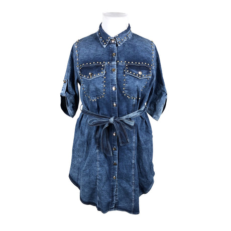 Unisex Paparazzi Fashion - Teksatuunika, suurus 46 - Sinine (2)