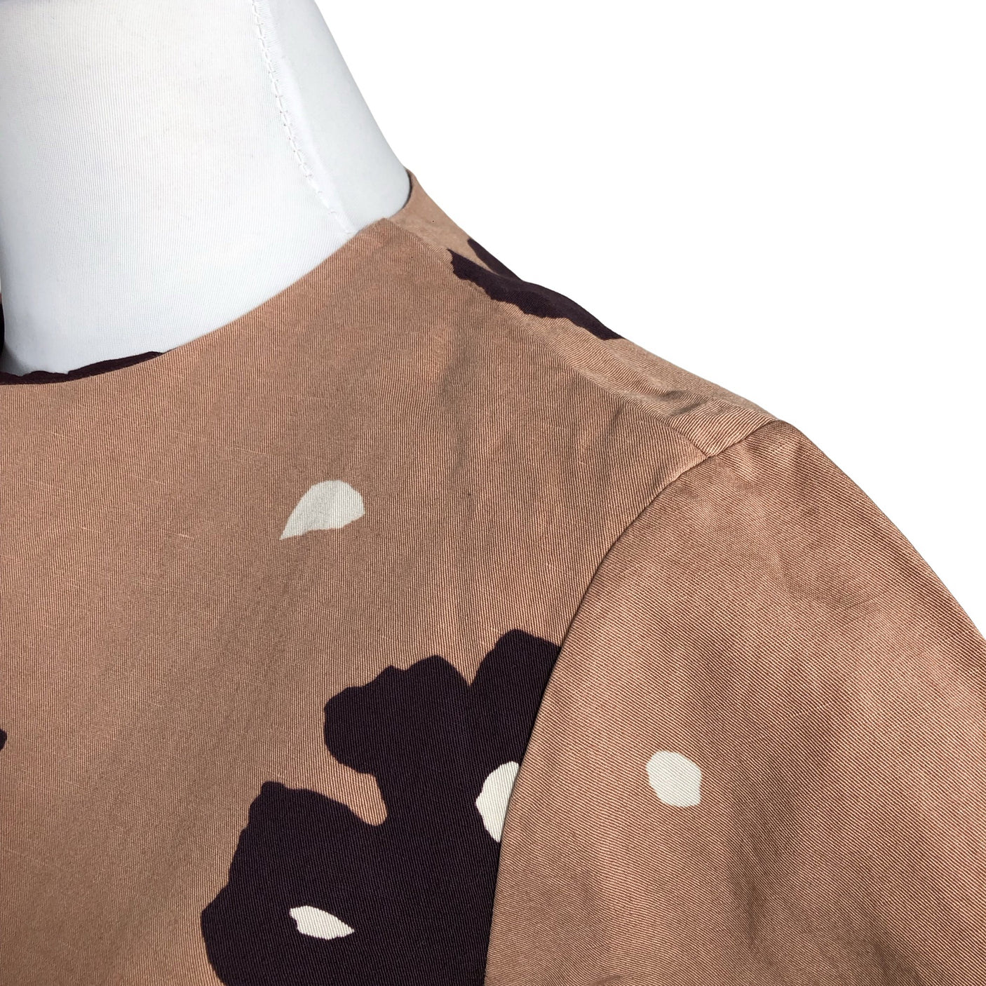 Unisex Marimekko - Lühikeste käistega pluus, suurus 40 - Beige (2)