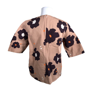 Unisex Marimekko - Lühikeste käistega pluus, suurus 40 - Beige (3)