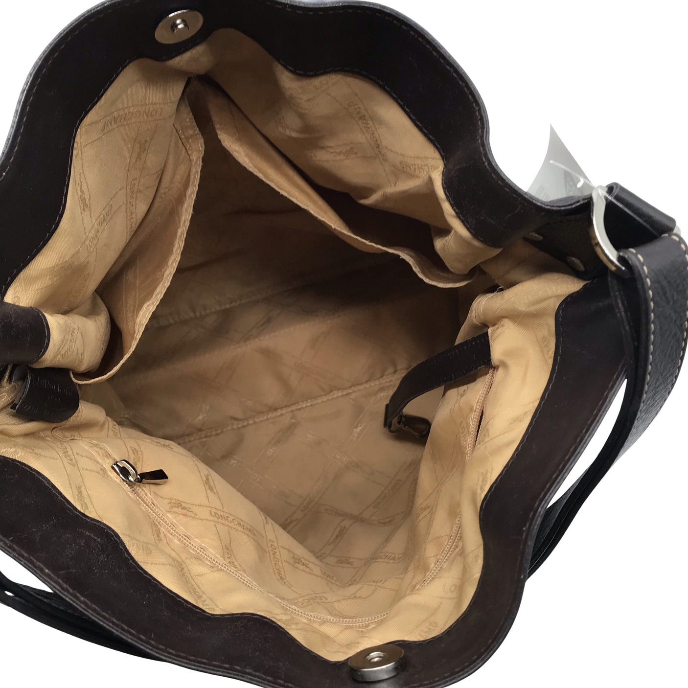 Unisex Longchamp - Käekott, suurus Maxi - Pruun (3)