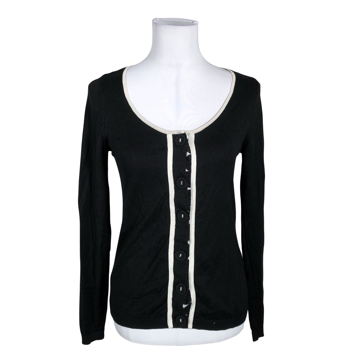 Unisex August Silk - Kardigan, suurus 38 - Must (1)