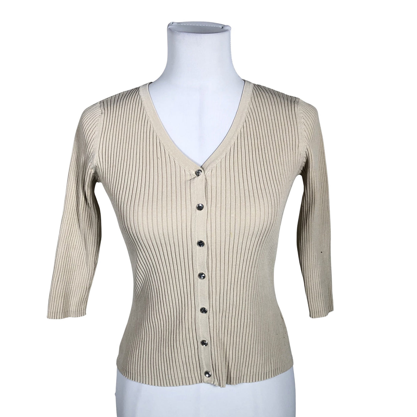 Unisex August Silk - Kardigan, suurus 36 - Beige (2)