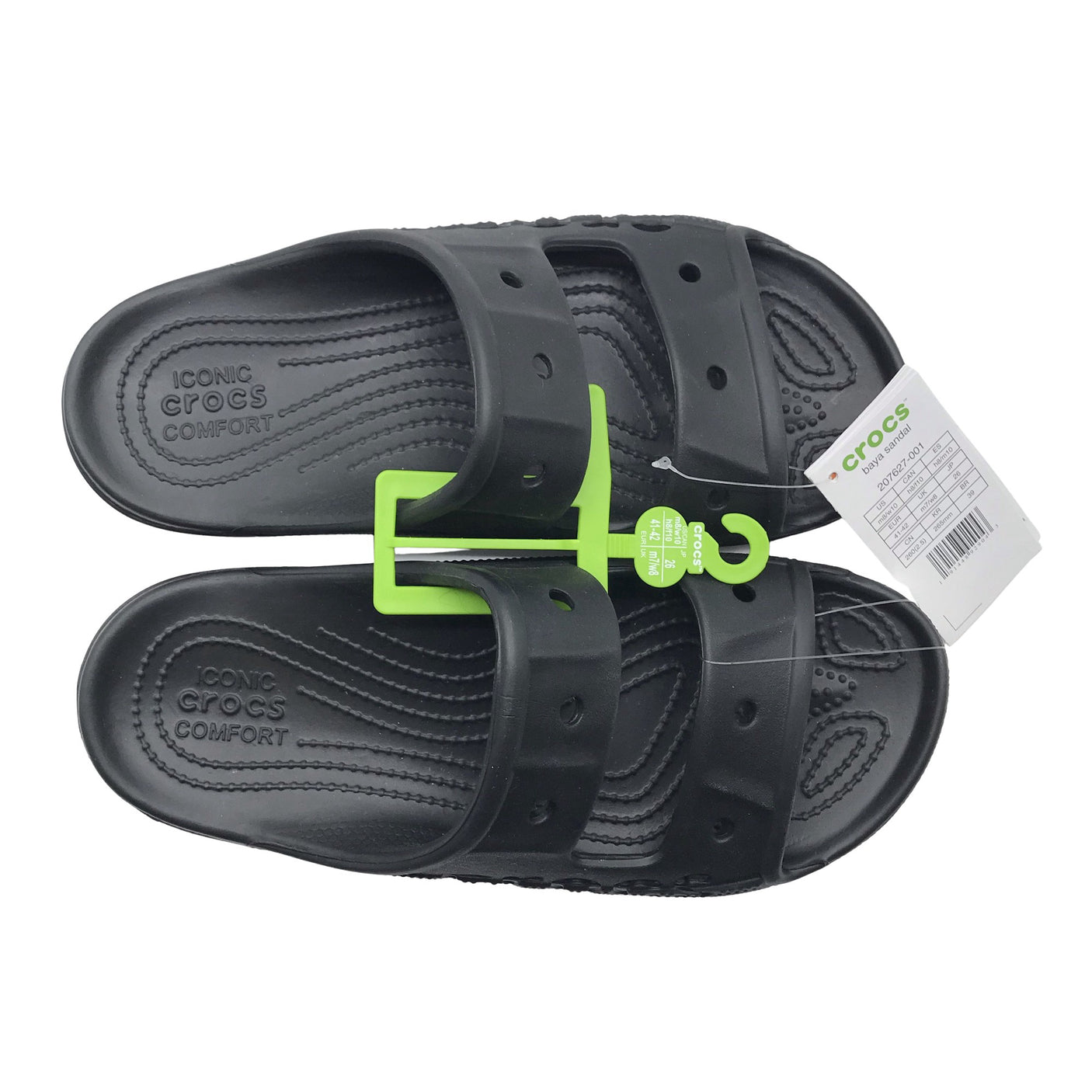 Unisex Crocs - Rihmikud, suurus 41 - Must (1)