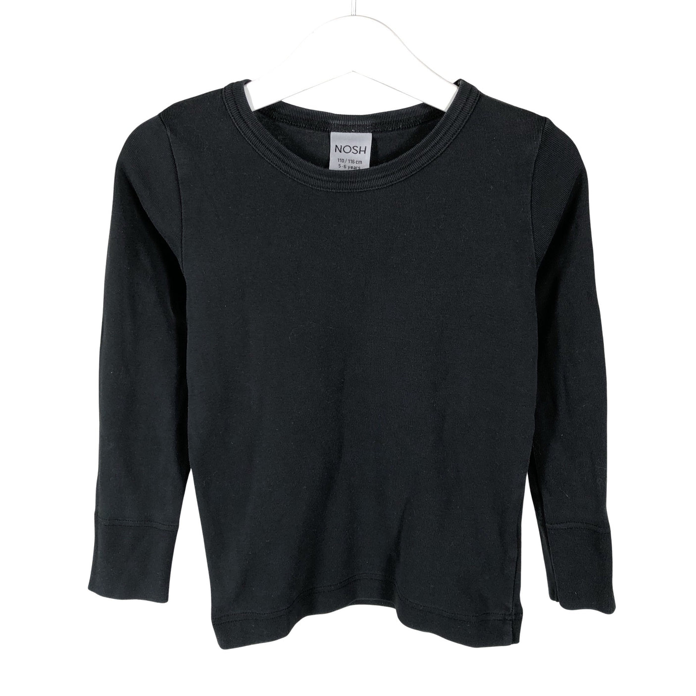 Unisex NOSH - Trikotaažist pluus, suurus 110 - 116 - Must (1)