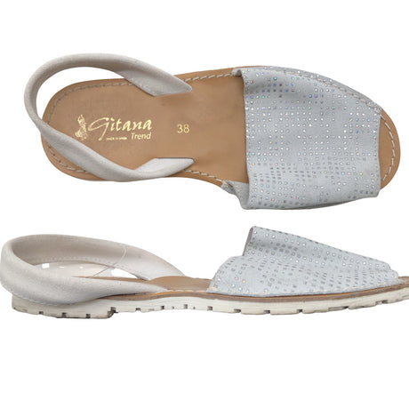 Unisex Gitana - Rihmikud, suurus 38 - Hõbe (2)