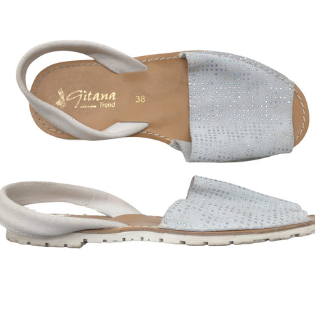 Unisex Gitana - Rihmikud, suurus 38 - Hõbe ()