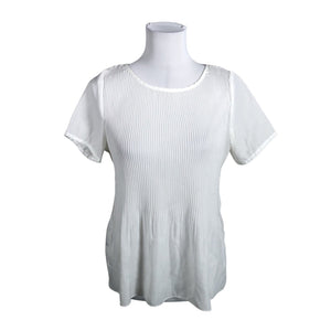 Unisex Ichi - Lühikeste käistega pluus, suurus 36 - Valge (1)