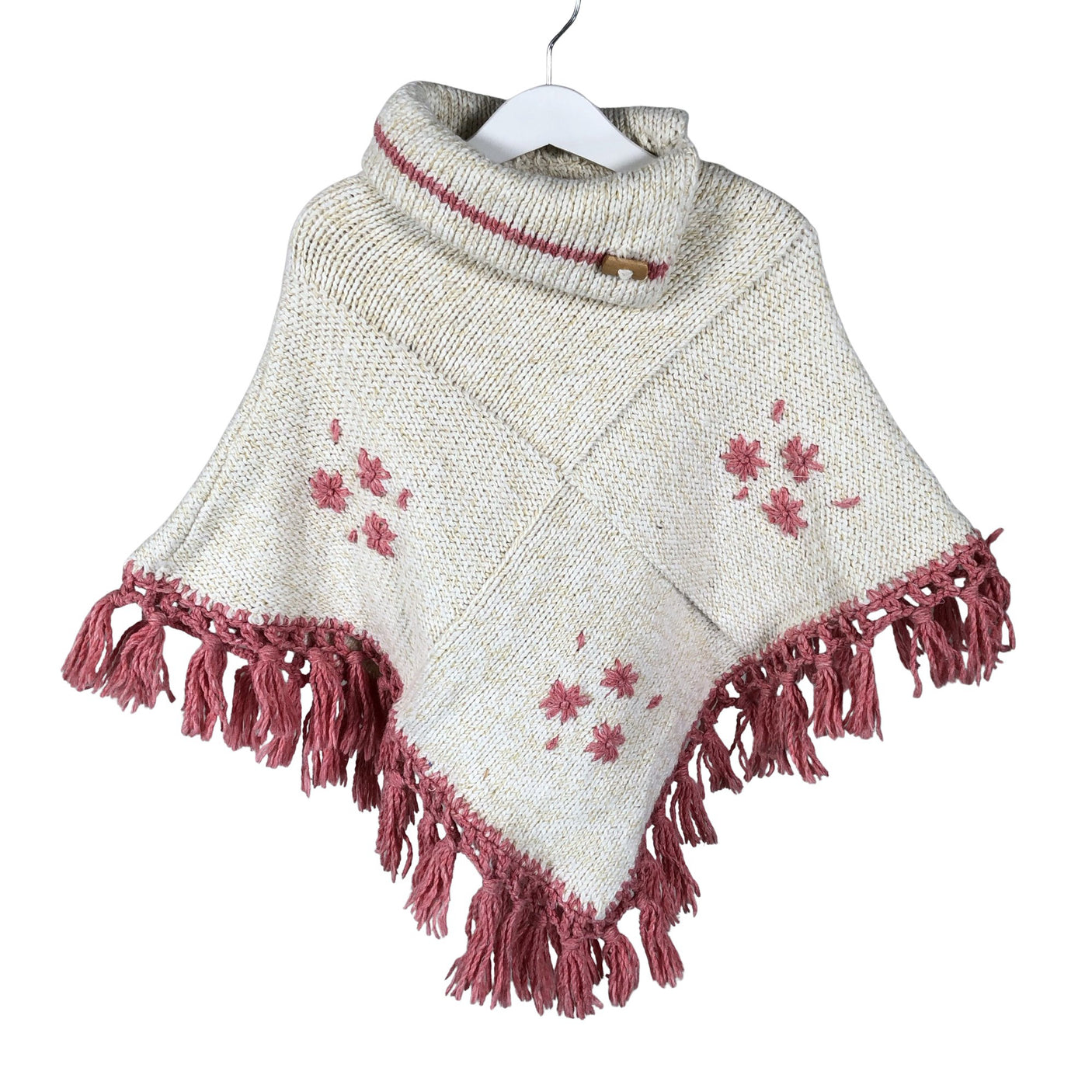 Unisex Handmade - Pontšo, suurus 134 - 140 - Looduslik valge (1)