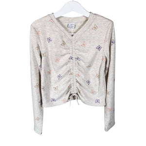 Unisex Lindex - Trikotaažist pluus, suurus 134 - 140 - Beige (1)
