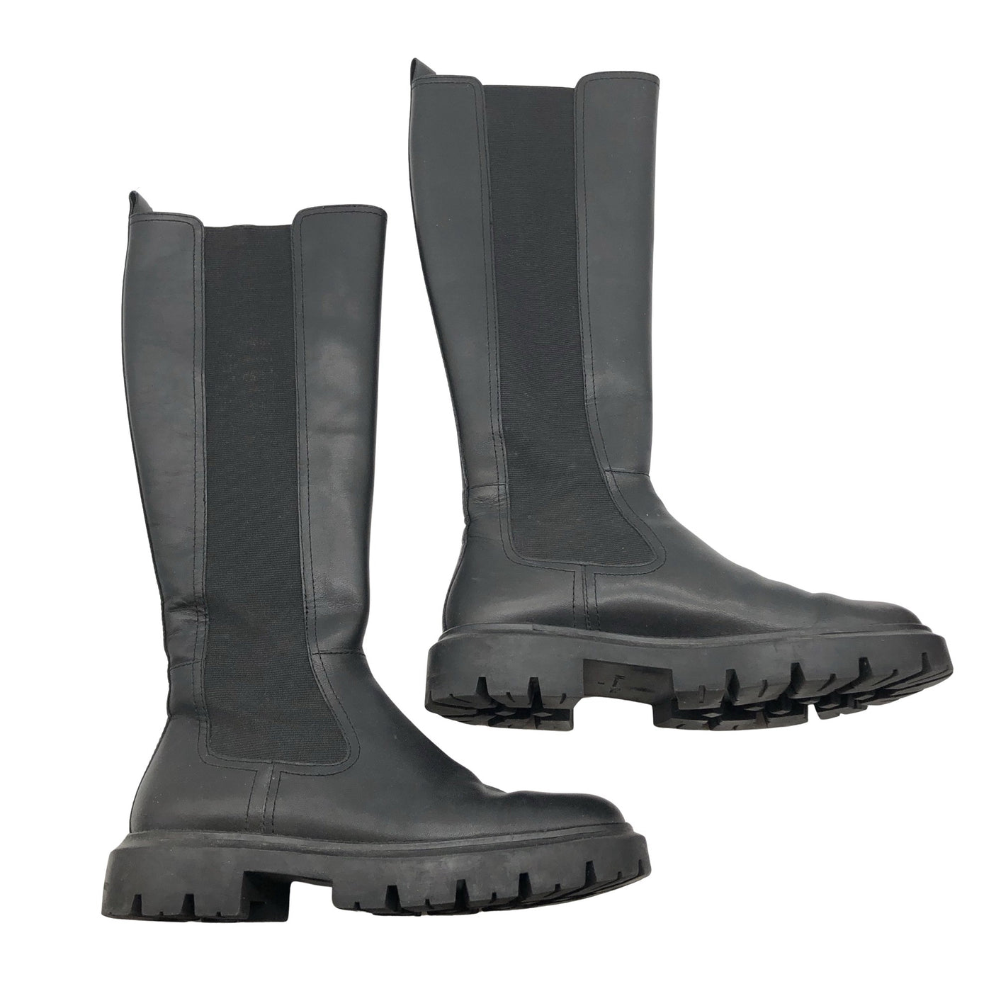 Unisex Massimo Dutti - Saapad, suurus 39 - Must (2)