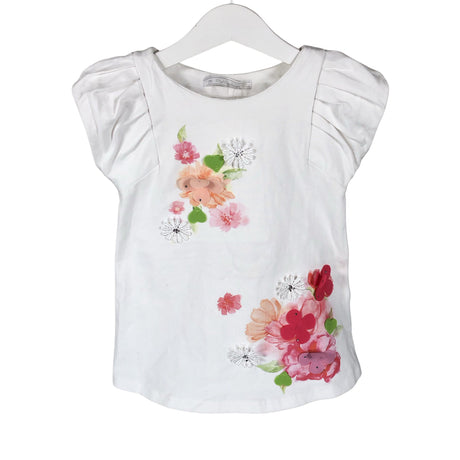 Unisex Mayoral - Trikotaažist topp, suurus 104 - 110 - Valge ()