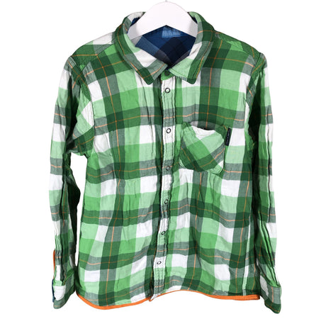 Unisex Polarn O. Pyret - Flanellsärk, suurus 134 - 140 - Roheline ()