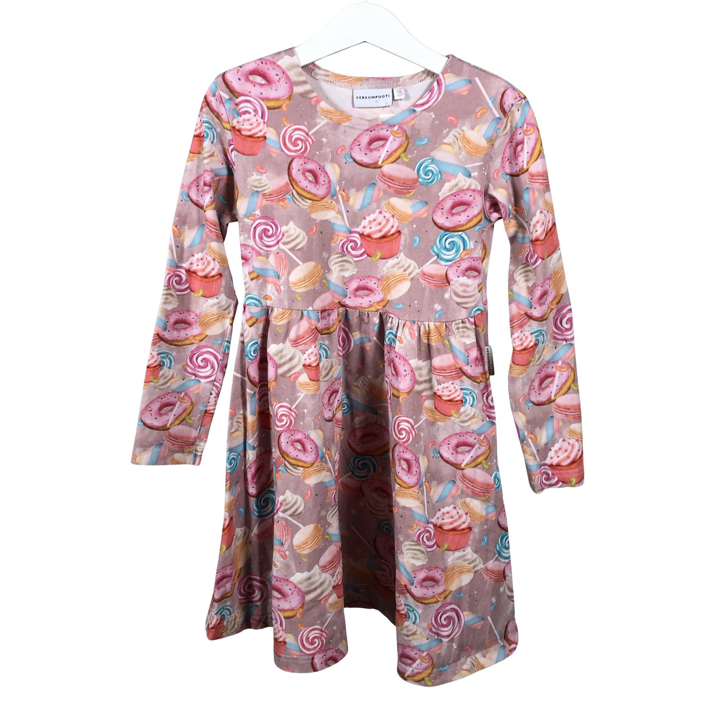 Unisex Versonpuoti - Trikotaažist kleit, suurus 116 - 122 - Heleroosa (1)