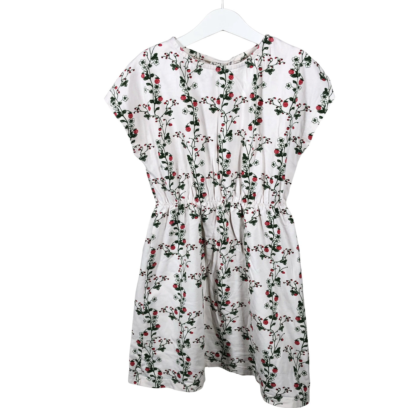 Unisex Mainio - Trikotaažist kleit, suurus 122 - 128 - Valge (1)