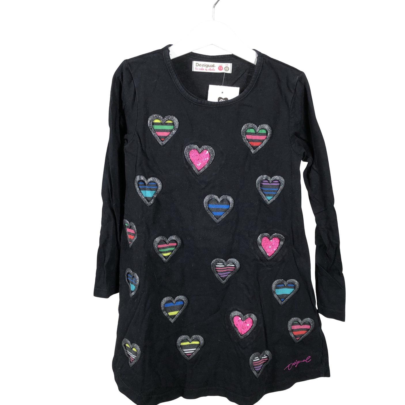 Unisex Desigual - Trikotaažist kleit, suurus 122 - 128 - Must (1)
