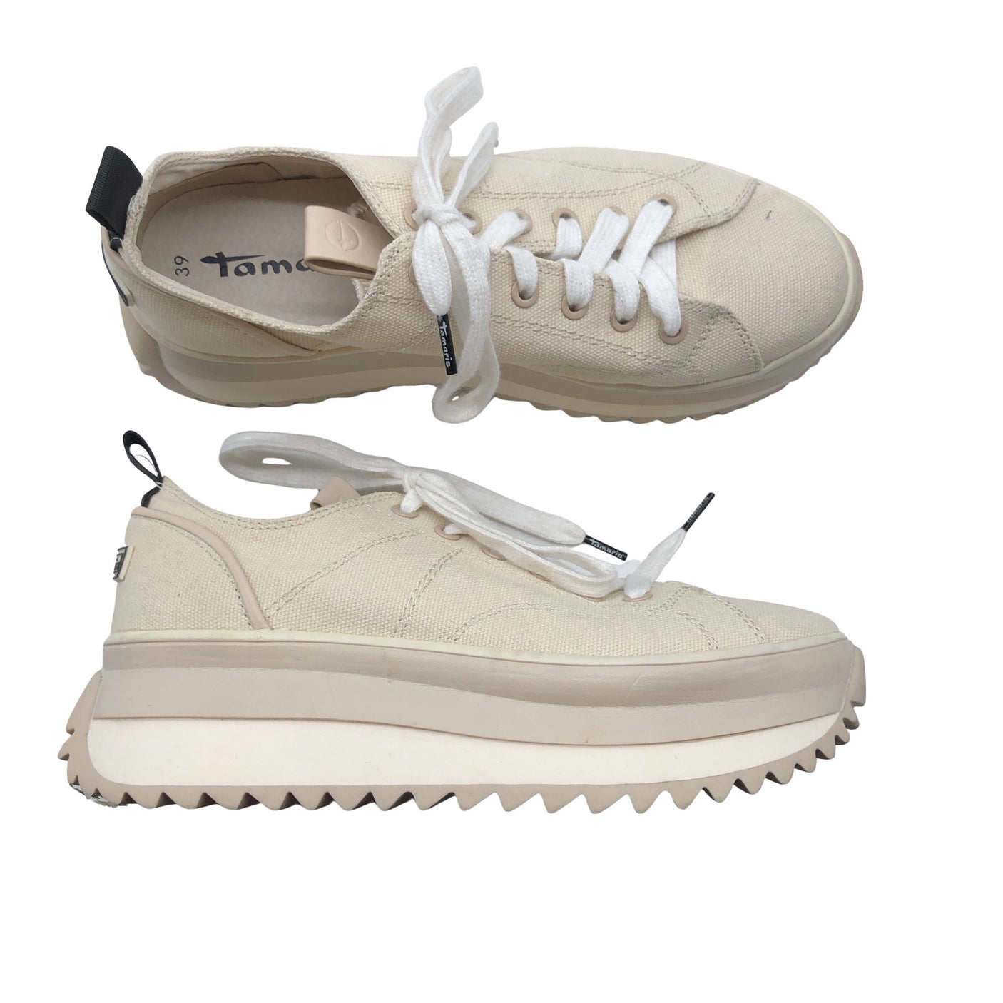 Unisex Tamaris - Tennised, suurus 39 - Beige (2)