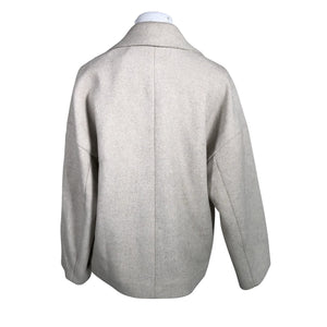 Unisex Lindex - Villane mantel, suurus 34 - Beige (4)