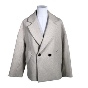 Unisex Lindex - Villane mantel, suurus 34 - Beige (1)