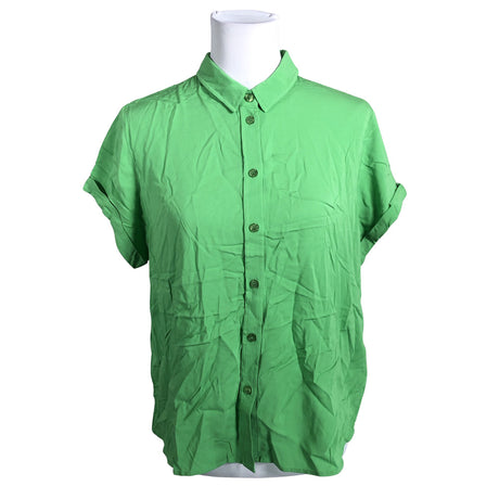 Unisex Samsoe&Samsoe - Lühikeste käistega pluus, suurus 40 - Roheline ()