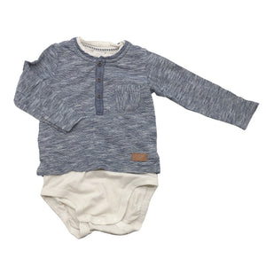 Unisex Lindex - Bodi, suurus 74 - 80 - Sinine (1)
