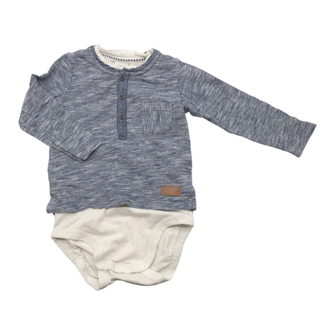 Unisex Lindex - Bodi, suurus 74 - 80 - Sinine (2)
