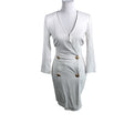 Unisex Silvian Heach - Trikotaažist kleit, suurus 34 - Valge ()
