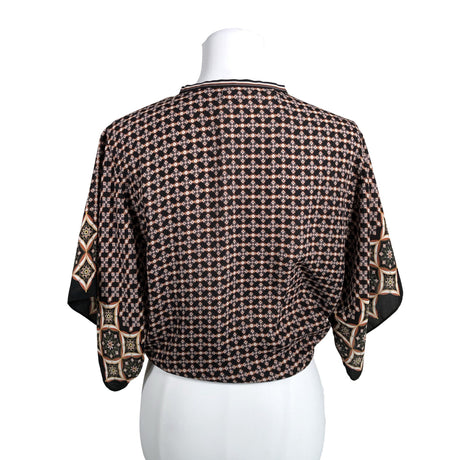 Unisex Max Studio - Lühikeste käistega pluus, suurus 38 - Must (2)
