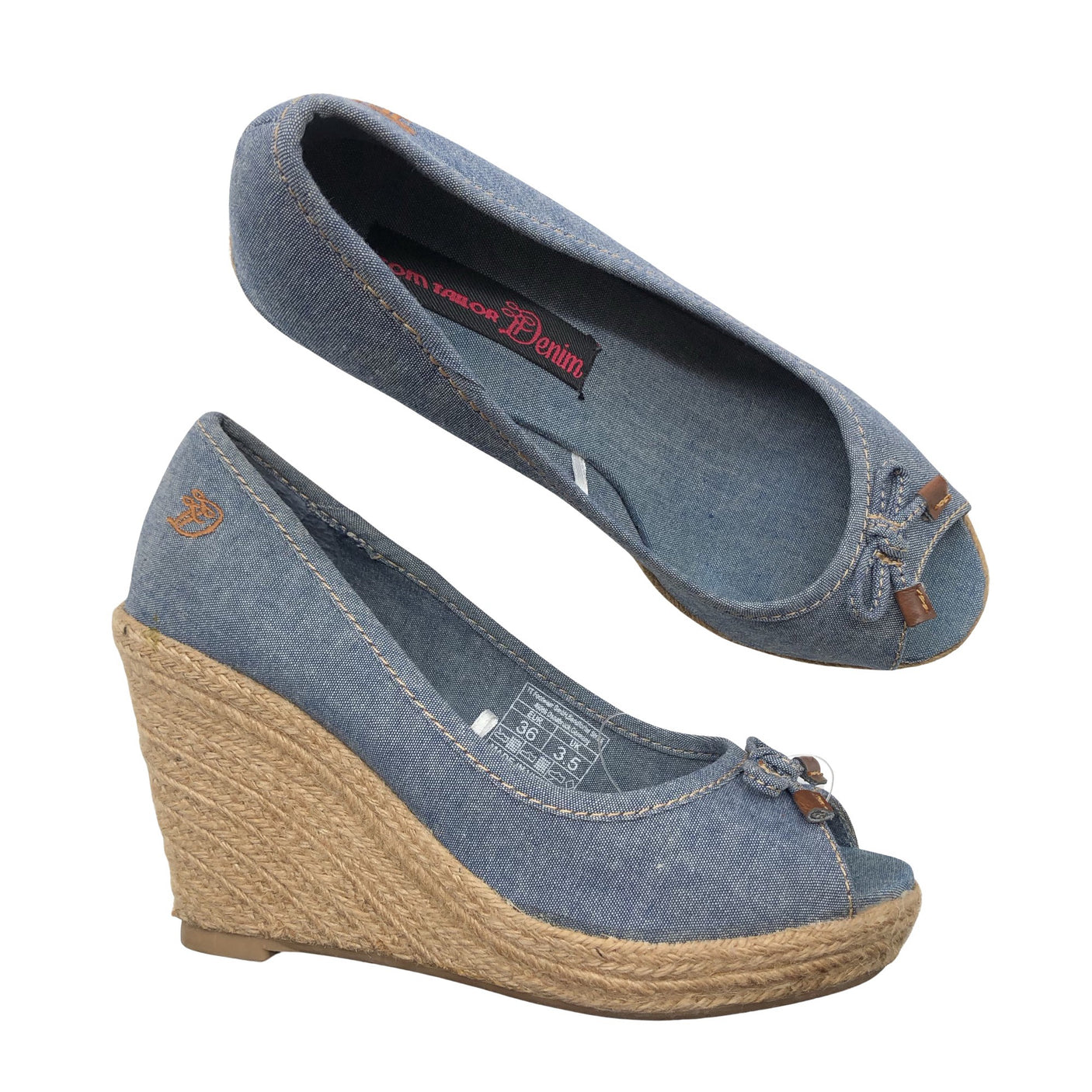 Unisex Tom Tailor - Lahtise ninaga kontsakingad, suurus 36 - Sinine (2)