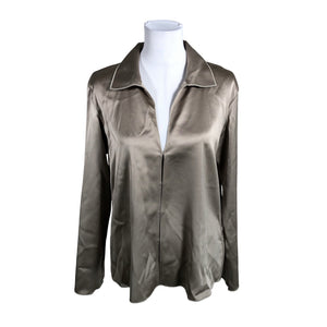 Unisex Massimo Dutti - Pidulik pluus, suurus 40 - Pruun (1)