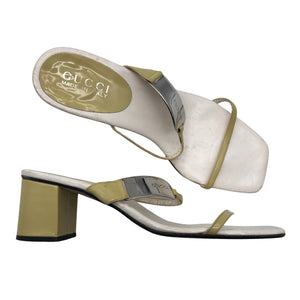 Unisex Gucci - Kontsaga rihmikud, suurus 37 - Kollane (1)