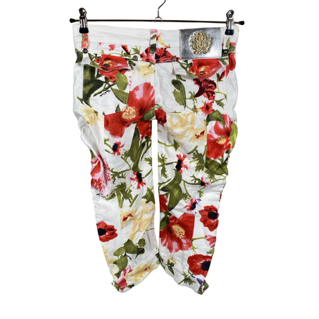 Unisex Roberto Cavalli - Mittevenivad poolpikad püksid, suurus W26 - Valge (2)