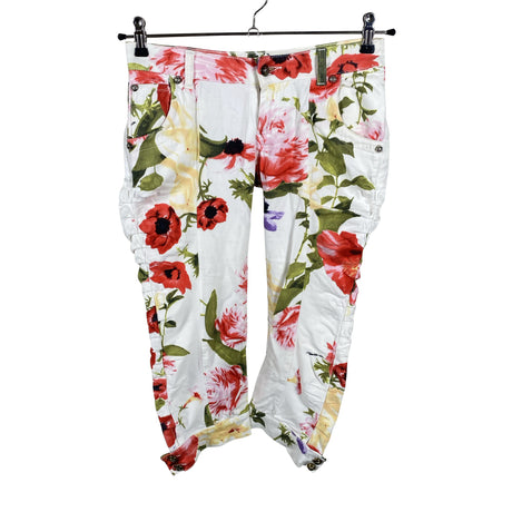 Unisex Roberto Cavalli - Mittevenivad poolpikad püksid, suurus W26 - Valge ()