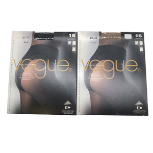 Unisex Vogue - Sukkpüksid, õhukesed, suurus 42 - Must (1)