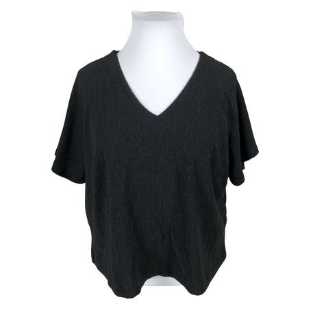 Unisex NOSH - Lühikeste käistega pluus, suurus 46 - Must ()